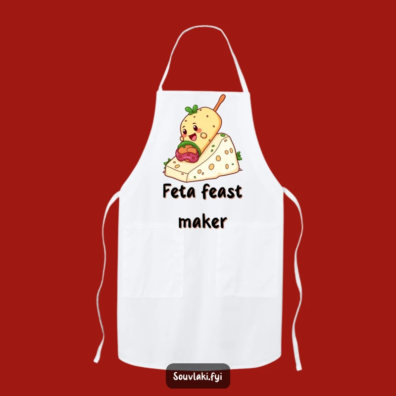 Funny Souvlaki Feta Apron: Cook with Cheesy Humor