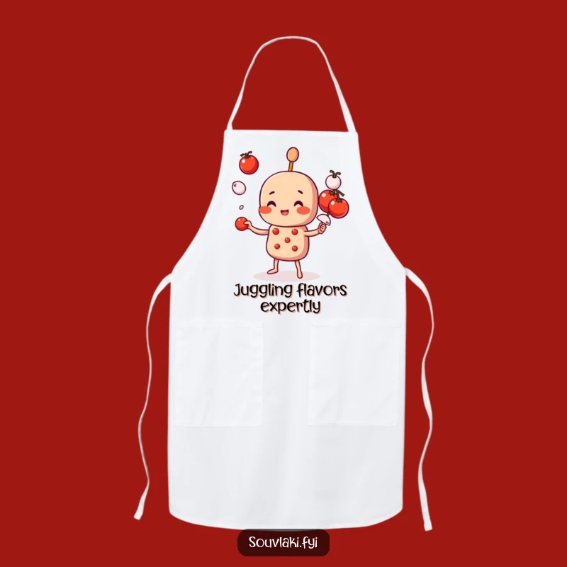 Funny Souvlaki Skewer Apron: Cook with Juggling, Hilarious Flair