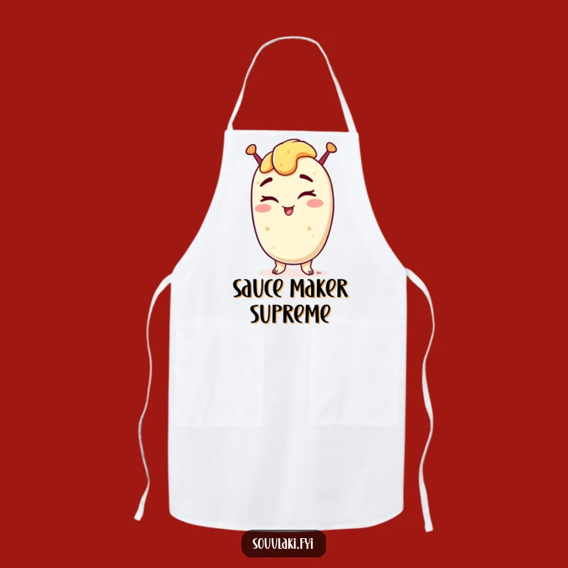 Funny Winking Souvlaki Apron: Cook with Confidence and Charm