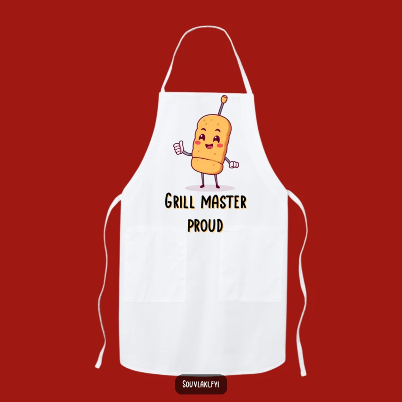Funny Souvlaki Apron - Hilarious Greek BBQ Wear for Grill Masters