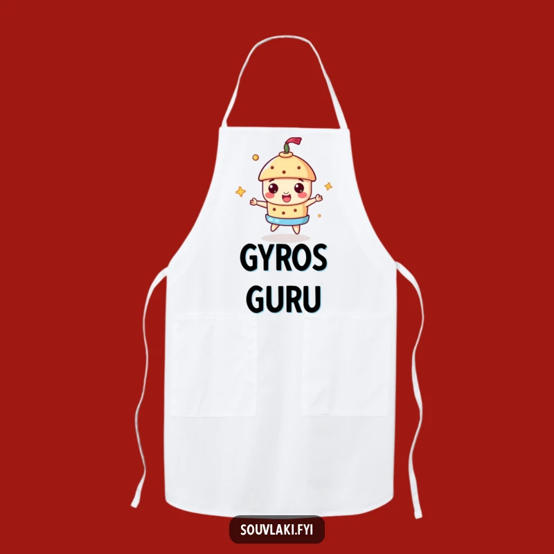 Funny Souvlaki Gyros Chef Apron: Cook with Humor and Skill