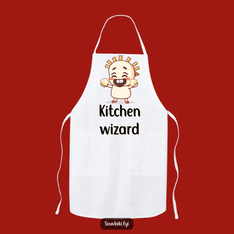 Funny Souvlaki Feta Juggling Apron - Grinning Skewer Chef
