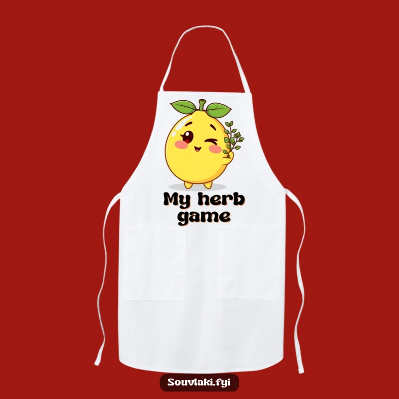 Funny Winking Lemon Apron - Hilarious Kitchen Wear for Chefs & Bakers