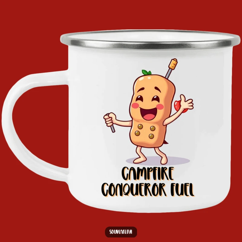 Funny Souvlaki Dance Camping Mug - Adventure Skewer Fun, Perfect Funny Gift!