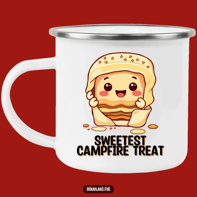 Funny Baklava Camping Mug - Durable & Sweet Outdoor Drinkware