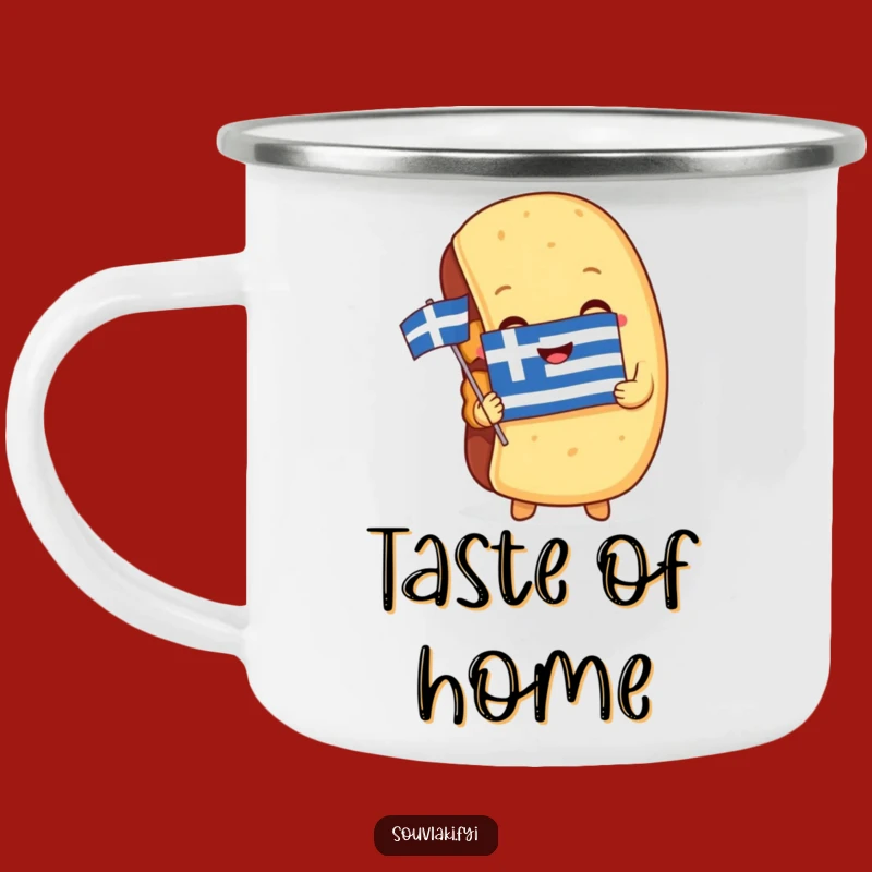 Take your love for Greece and delicious souvlaki on all your adventures with this durable and funny camping mug. It’s perfect for enjoying the outdoors with a taste of home.