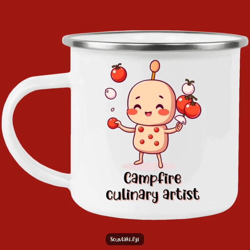 Funny Souvlaki Skewer Camping Mug: Your Juggling Outdoor Companion