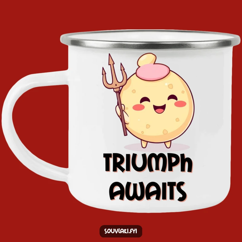 Funny Greek God Pastry Camping Mug - Triumphant Outdoor Drinkware