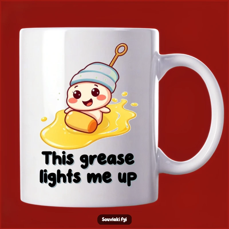 Funny Souvlaki Skewer Glide Mug - The Perfect Hilarious Foodie Gift