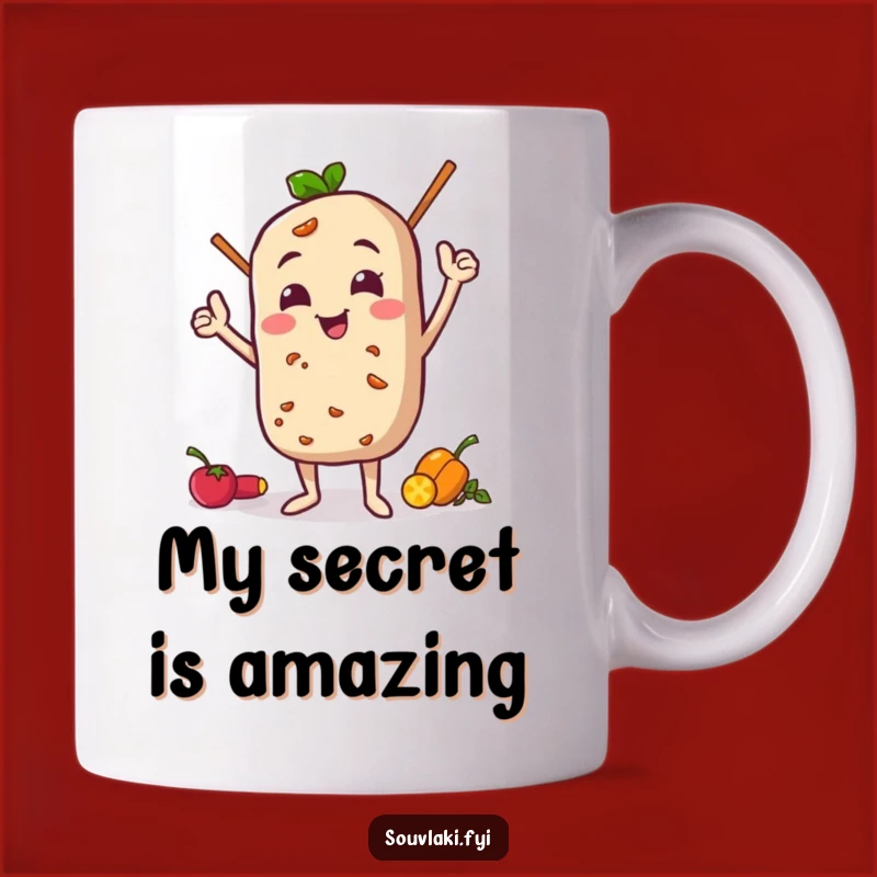 Funny Souvlaki Pose Mug: Proud Character - Perfect Humorous Gift