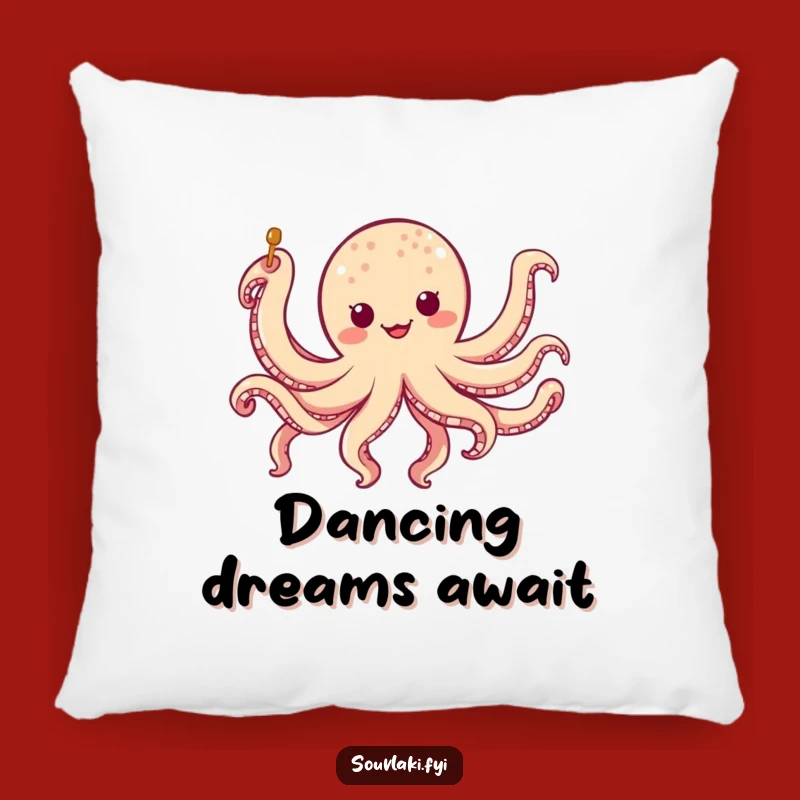 Funny Octopus Skewer Pillow: Jiggling Character Comfort Gift