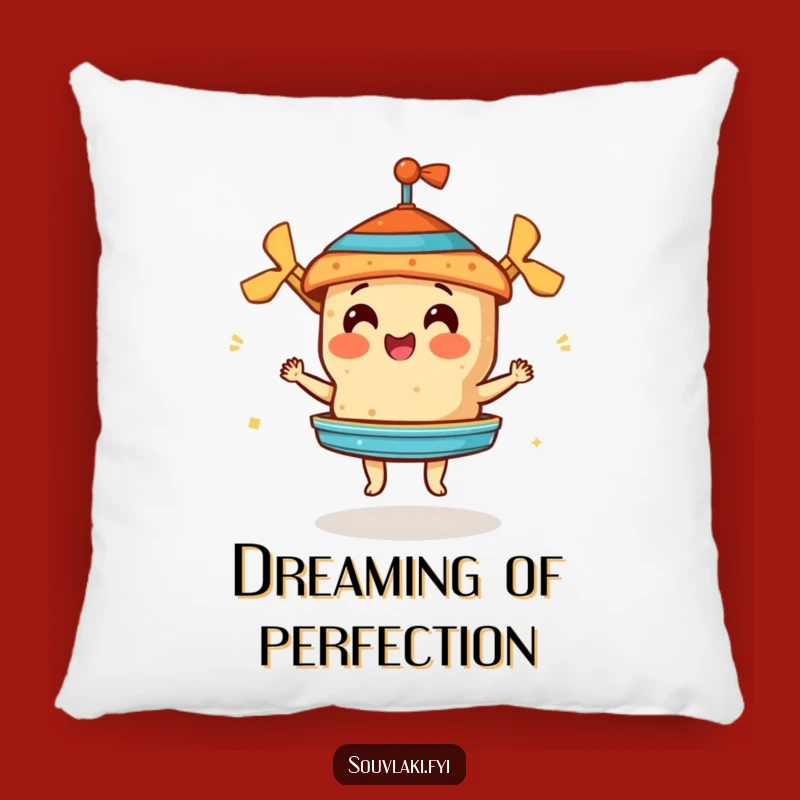 Funny Souvlaki Gyros Pillow - Cozy Comfort for Foodie Dreams