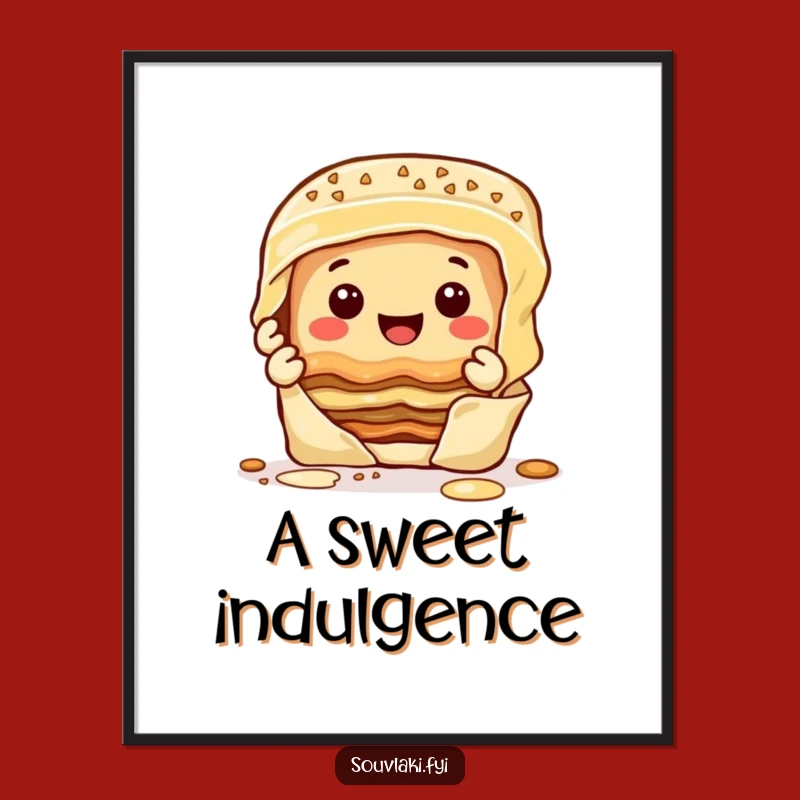 Funny Baklava Digital Art - Instant Sweetness for Your Home Decor