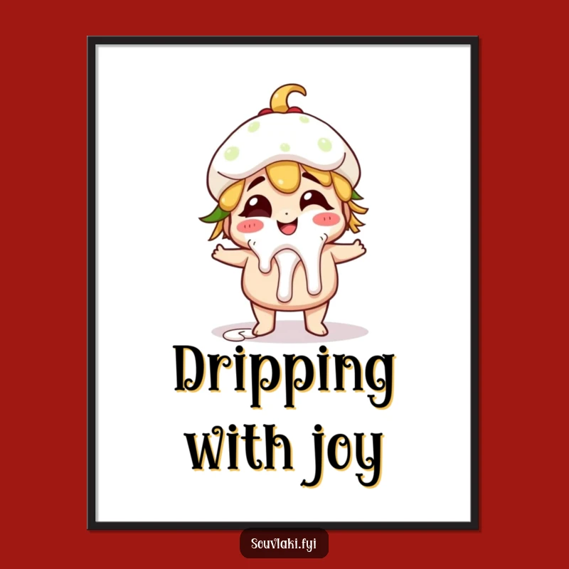 Funny Gyro Digital Art: Instant Giggles with Greek Food