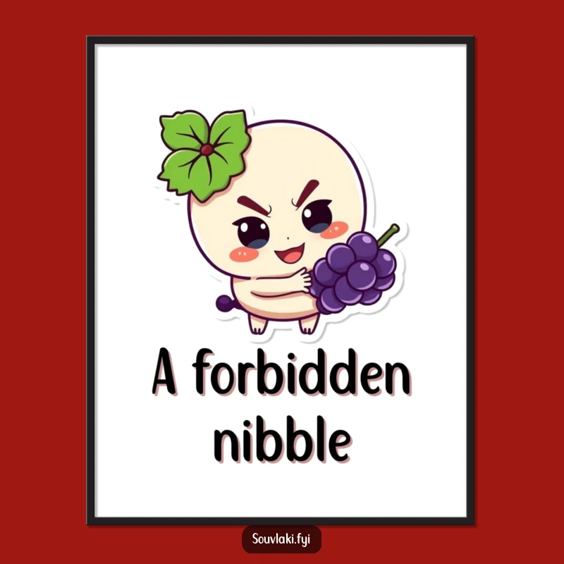 Funny Digital Art: Mischief Souvlaki Print for Playful Spaces