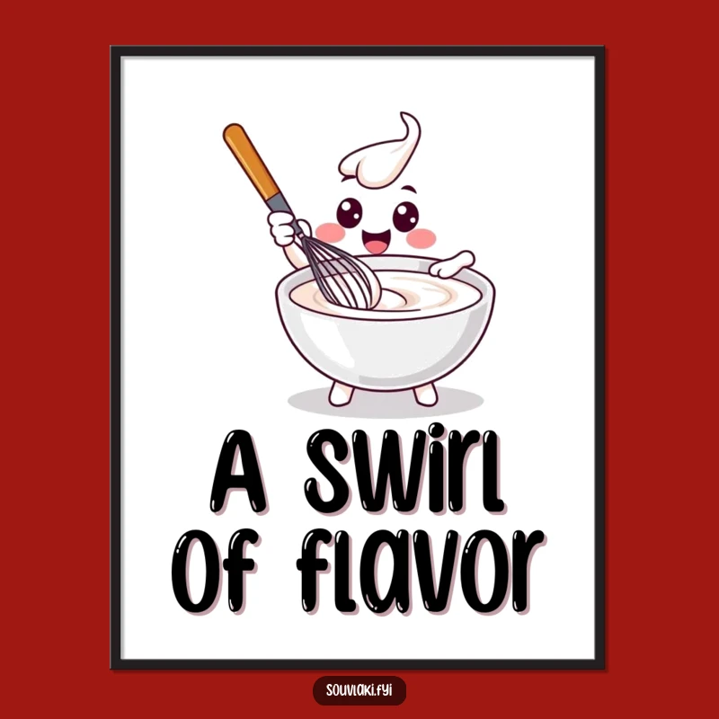 Funny Whisk Digital Art - Instant Culinary Cheer for Your Space
