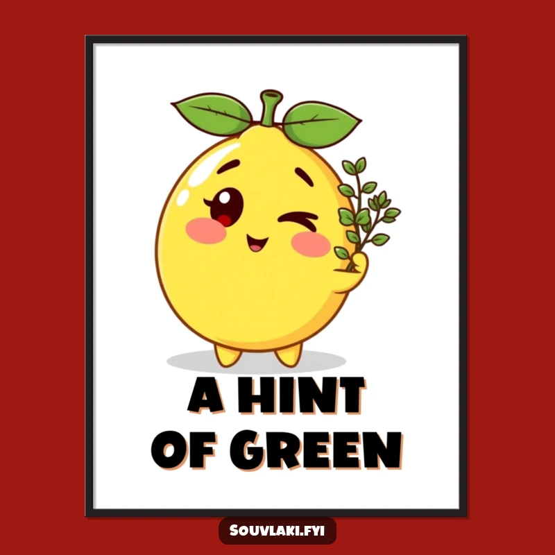 Funny Winking Lemon Digital Art - Inject Instant Humor into Your Space