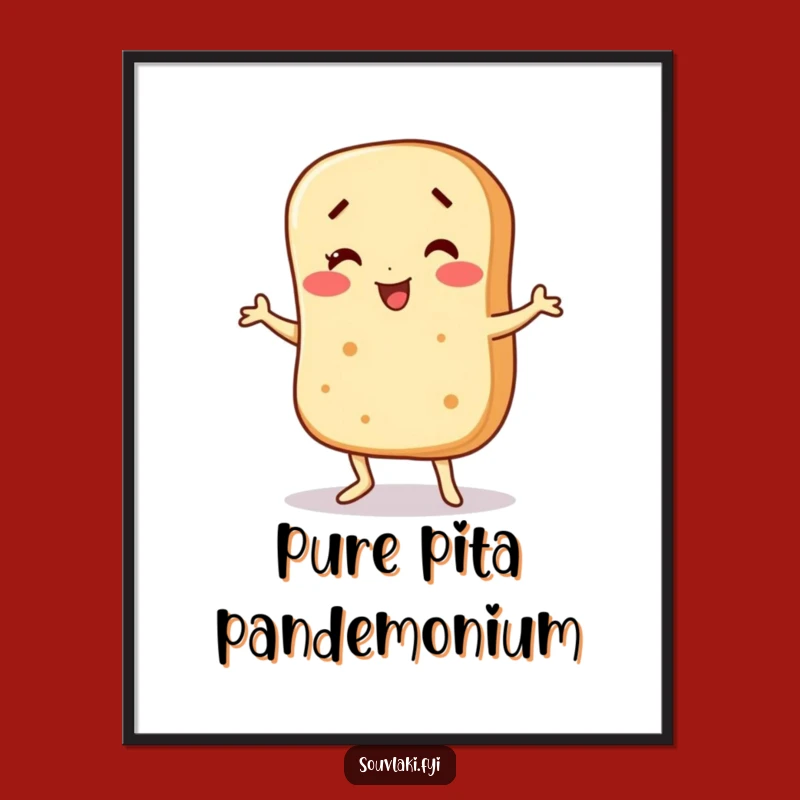 Funny Wobbling Pita Digital Print: Instant Dance Fun for Your Space