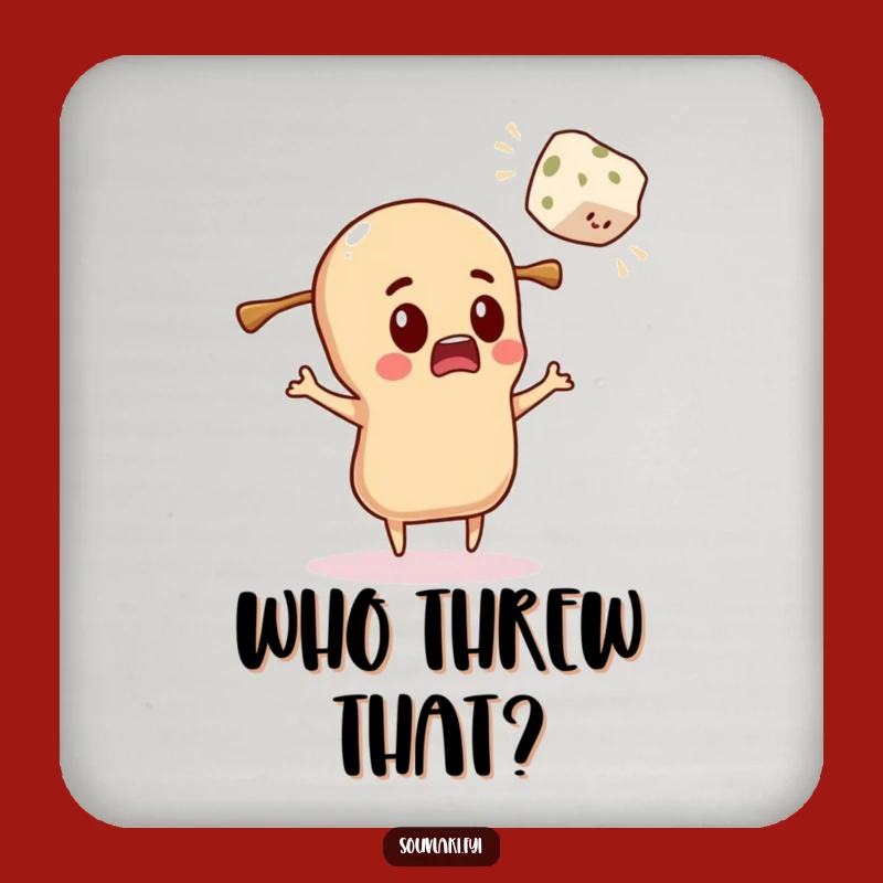 Funny Souvlaki Coasters: Surprised Character for Feta Protection