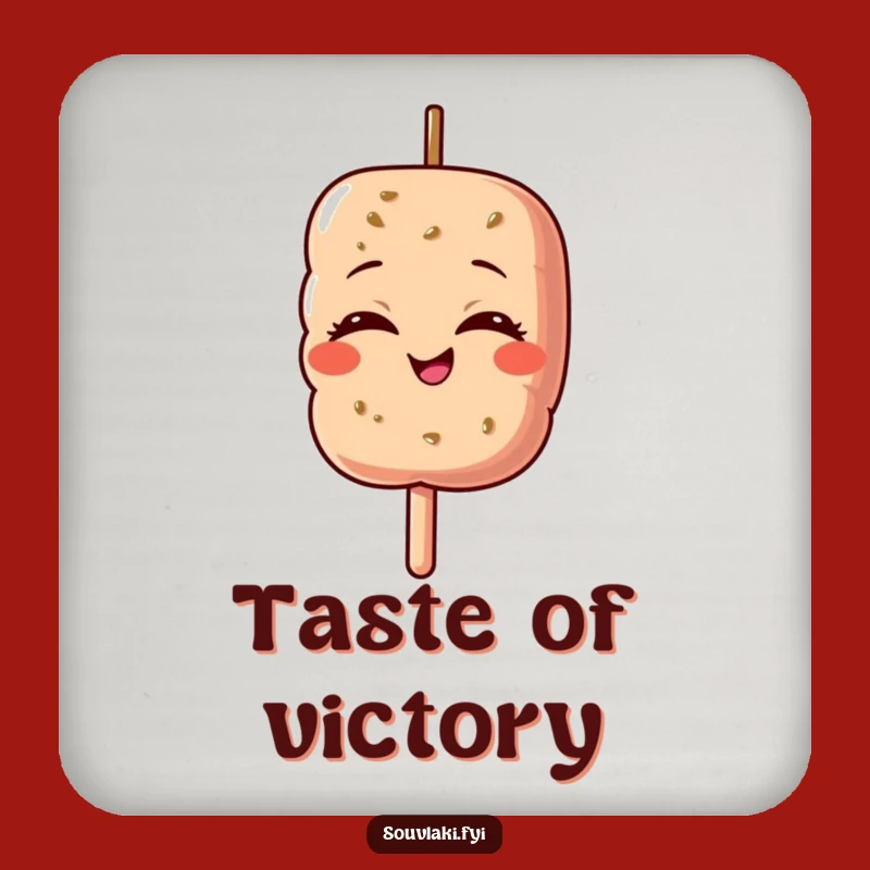 Funny Souvlaki Pride Drink Coaster - Protect Furniture with Pride