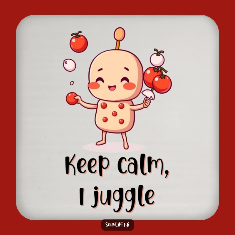 Funny Souvlaki Skewer Coaster: Add Culinary Fun to Your Table