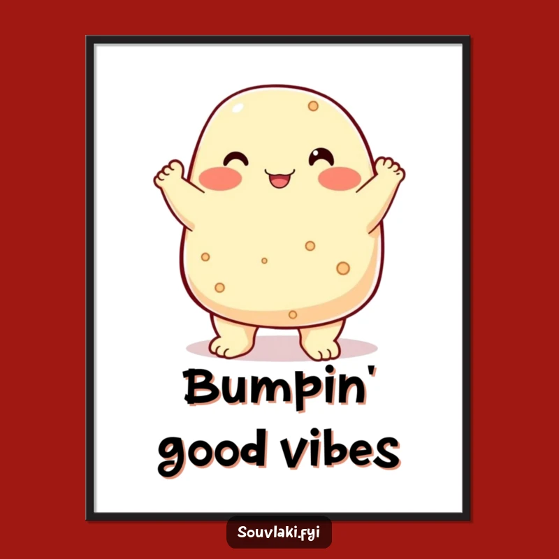 Funny Feta Cheese Poster: Proud Character Art, Perfect Gift