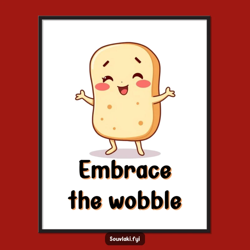 Funny Wobbling Pita Poster: Add Dance Moves to Your Walls