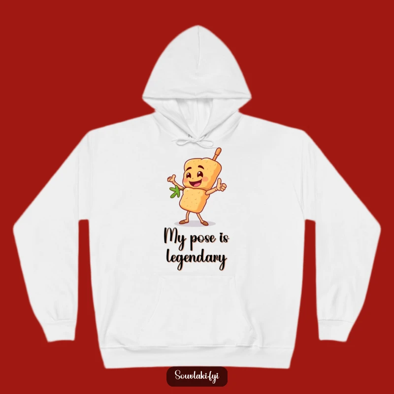 Cozy Funny Heroic Souvlaki Skewer Hoodie: Bold Character Comfort Gift