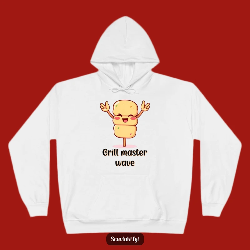 Cozy Funny Winking Souvlaki Hoodie - Warm BBQ Lover Gift