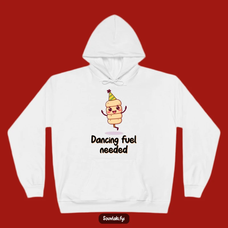 Funny Souvlaki Skewer Party Hoodie - Jovial Dancer Warm Funny Gift