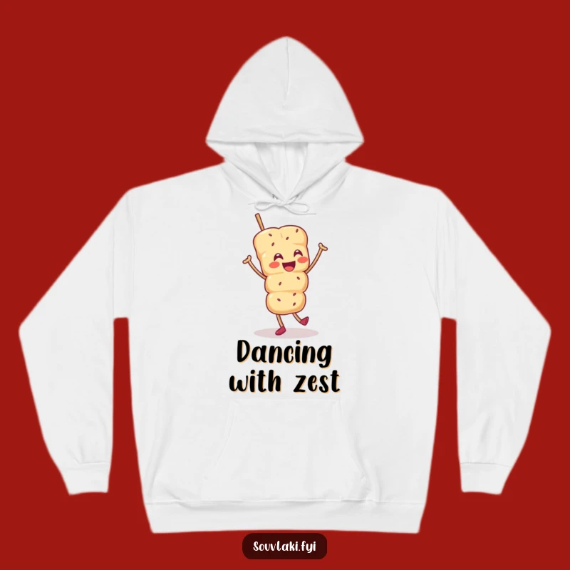 Funny Souvlaki Skewer Hoodie: Cozy Up with a Dancing Delight