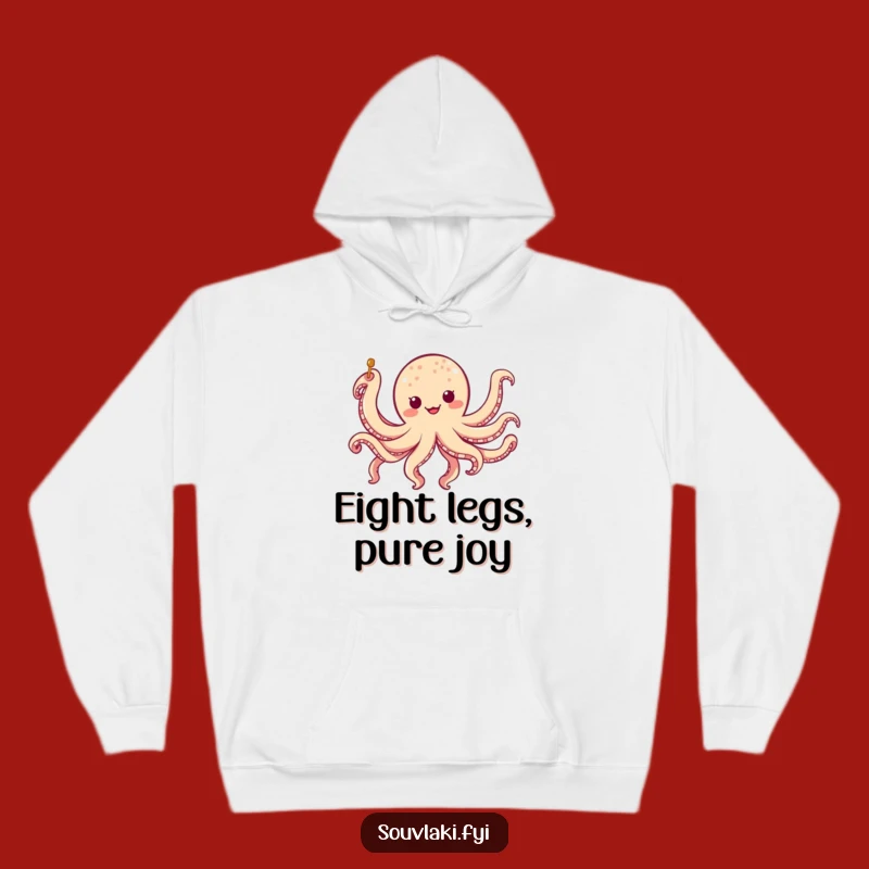 Cozy Funny Octopus Skewer Hoodie: A Jiggling Character Warm Gift