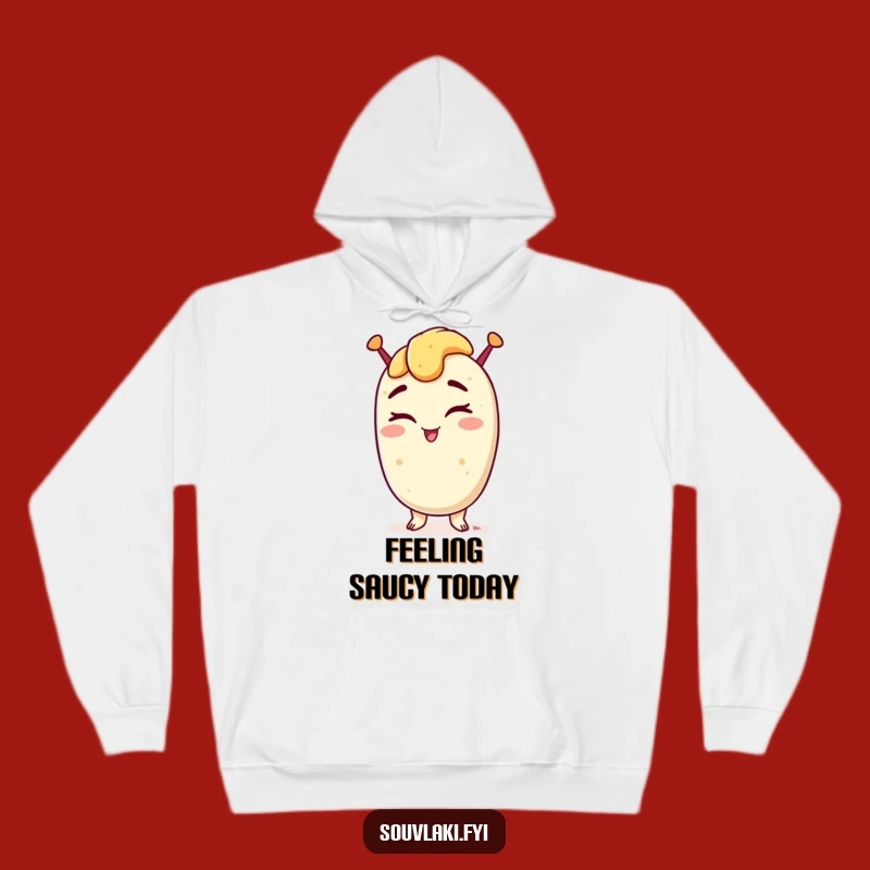 Funny Winking Souvlaki Hoodie: Cozy Up with Greek Delight