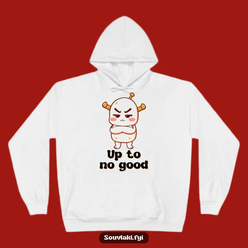 Funny Mischievous Souvlaki Hoodie: Cozy Up in Style and Sass