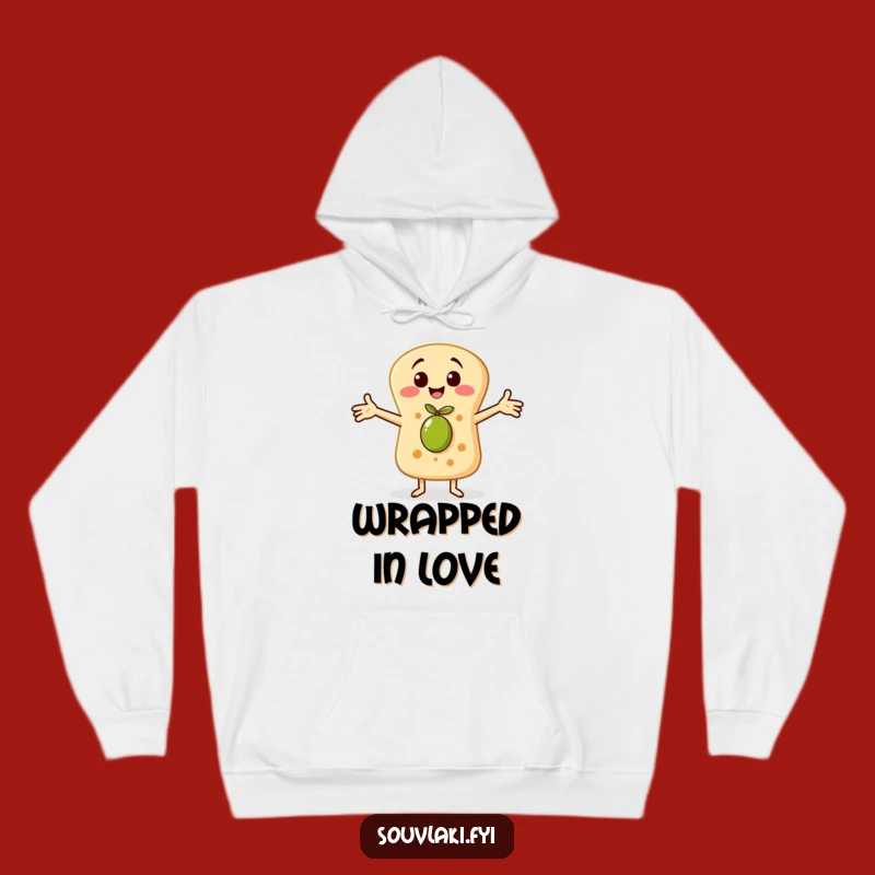 Funny Pita Bread Hoodie: Cozy Up with an Olive Hug