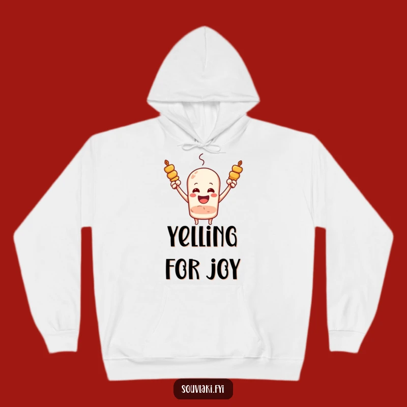 Funny Souvlaki Skewer Fan Hoodie - Joyous Cheering Warm Funny Gift
