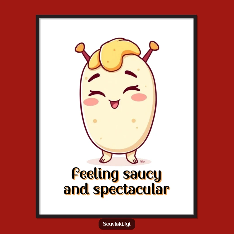 Free Printable Wall Art: Winking Souvlaki Funny Downloadable Art