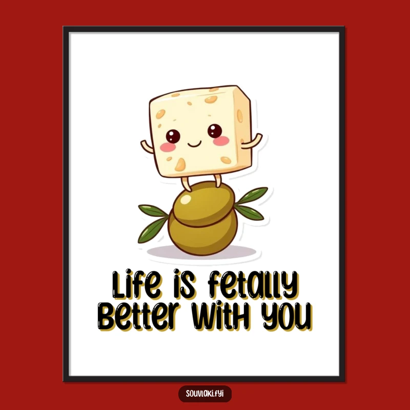 Feta Cheese Art: Free Printable Downloadable Decor for Quirky Humor
