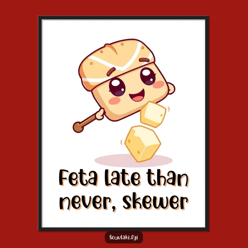 Free Printable Wall Art: Dodging Souvlaki Funny Downloadable Poster