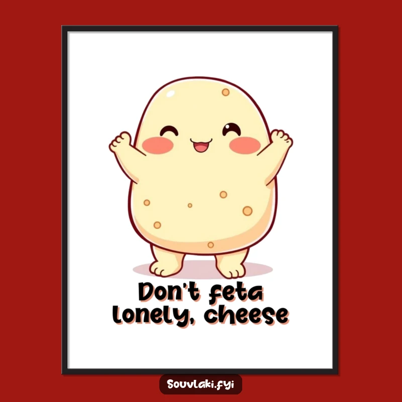 Free Printable Wall Art: Feta Cheese Proud Bump Downloadable Decor