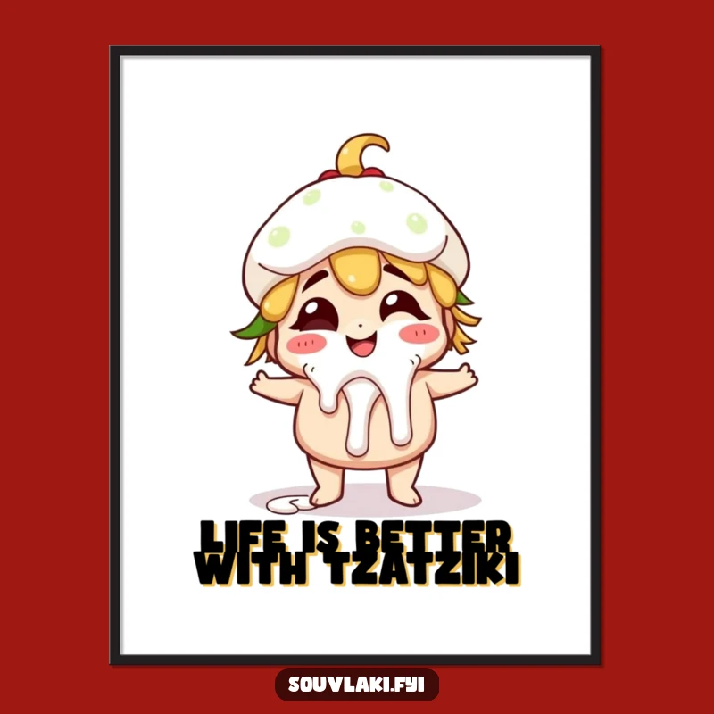 Free Printable Wall Art: Giggling Gyro Foodie Humor Downloadable Decor