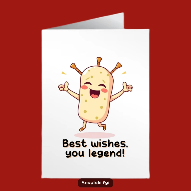 Funny Winking Souvlaki Birthday Card: Free Printable for a Hilarious Downloadable Gift
