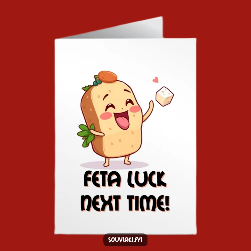 Celebrate their win with a feta toss! This free printable card is easy to print at home for a fun, unique DIY message.