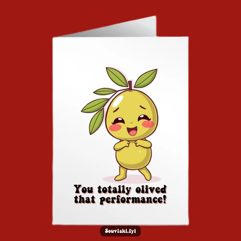 Olive Dance Congrats Card: Free Printable for a Joyful Celebration