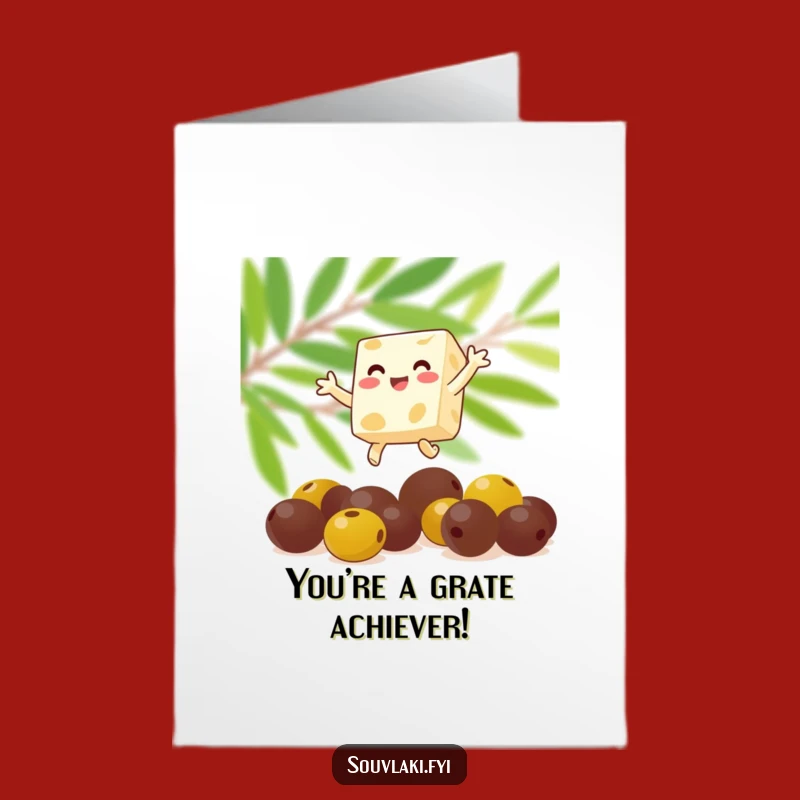 Olive You Did It! Free Printable Feta Congrats Card