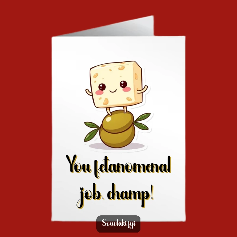 Feta Congrats Card: Free Printable for a Balanced Achievement