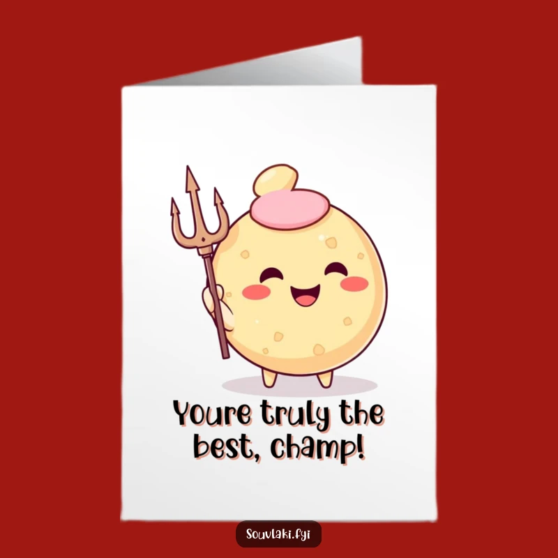 Free Printable Thank You Card: Grateful Fried Pastry with Trident - Funny Downloadable