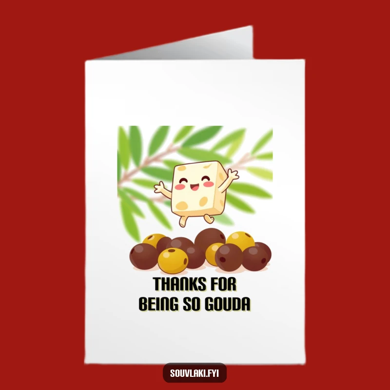 Thanks a Bunch! Free Printable Feta Cheese Card