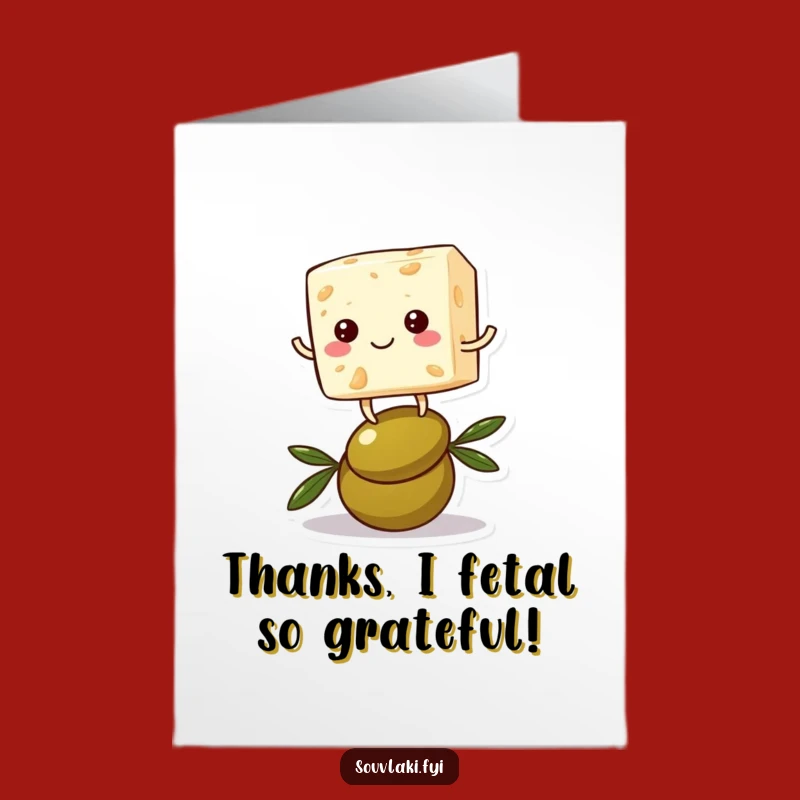 Feta Cheese Thank You: Free Printable for a Balanced Gratitude