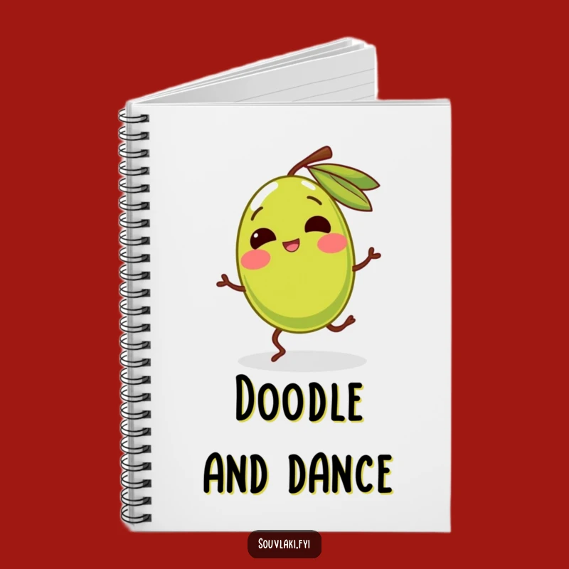 Funny Giggling Olive Notebook - Jot Down Fun Ideas Gift